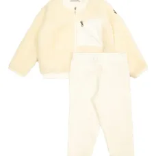 Комплект из брюк и топа с вышитым логотипом