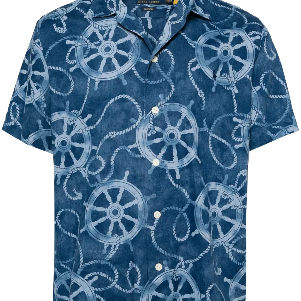 Рубашка с графичным принтом и логотипом Polo Pony