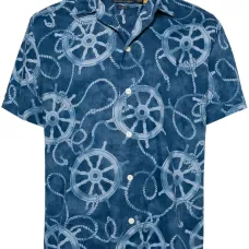 Рубашка с графичным принтом и логотипом Polo Pony