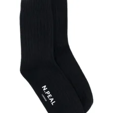 Кашемировые носки в рубчик Кашемировые носки в рубчик