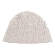 Шапка бини крупной вязки