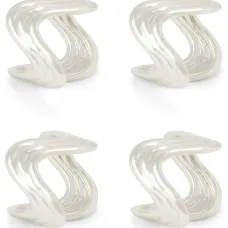 Набор Ripple из четырех колец для салфеток Набор Ripple из четырех колец для салфеток