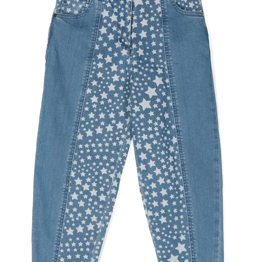 Джинсы с узором Star