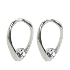 Овальные серьги-кольца