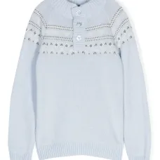 Свитер вязки интарсия