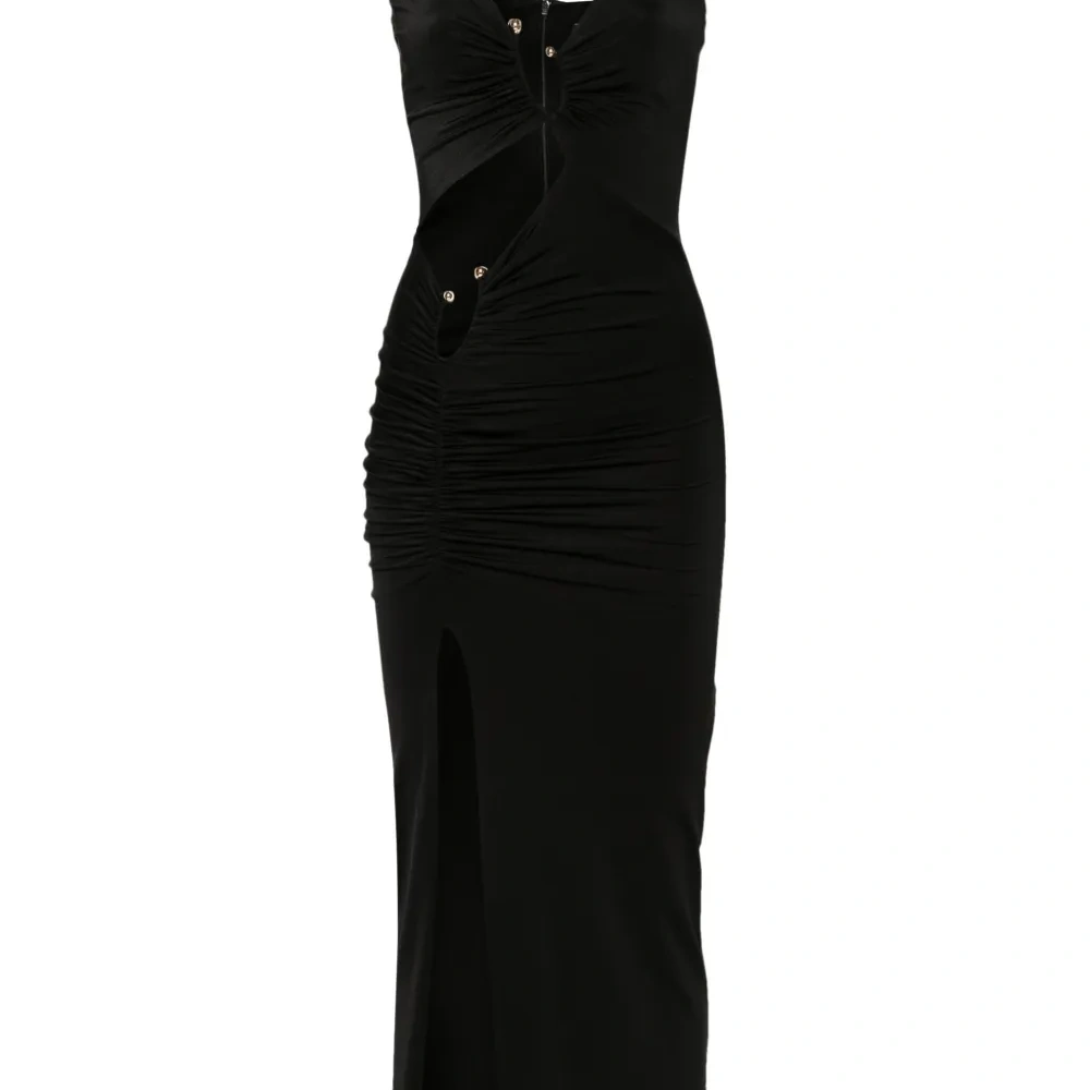 Платье миди с вырезом