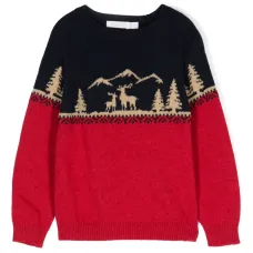 Свитер вязки интарсия