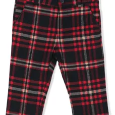 Брюки в клетку тартан