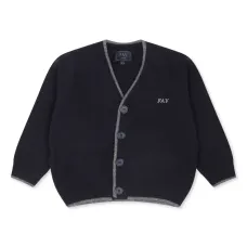 Кардиган с вышитым логотипом