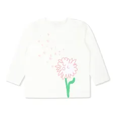 Футболка с длинными рукавами и цветочным принтом Футболка с длинными рукавами и цветочным принтом