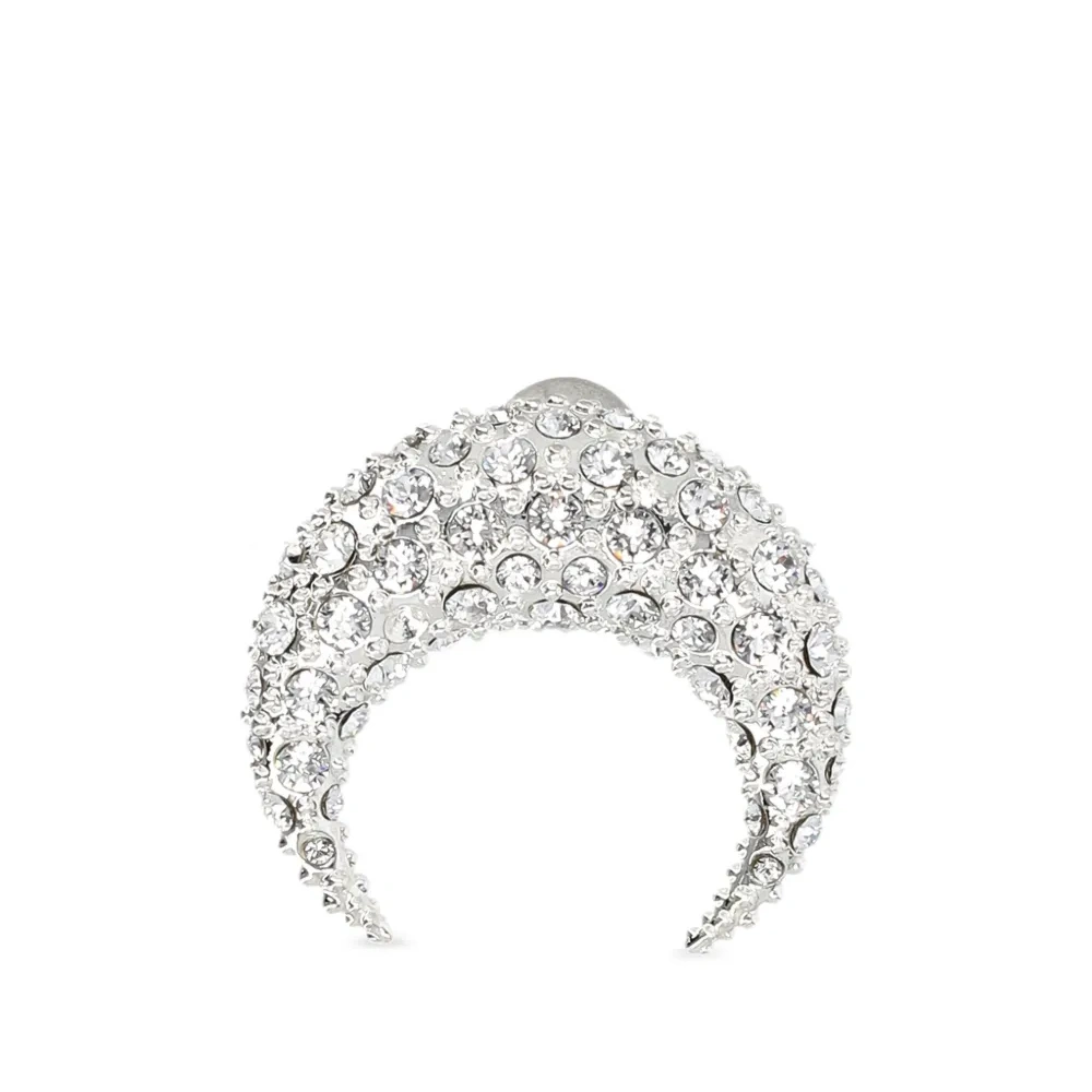 Серьга Moon со стразами