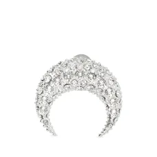 Серьга Moon со стразами