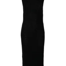 Платье миди с логотипом Платье миди с логотипом