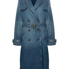 Двубортный тренч