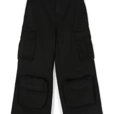 Брюки карго с вышитым логотипом