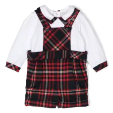 Ромпер в клетку тартан