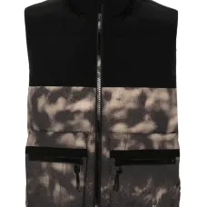 Жилет с принтом тай-дай