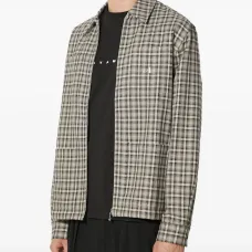 Клетчатая куртка-рубашка на молнии Клетчатая куртка-рубашка на молнии