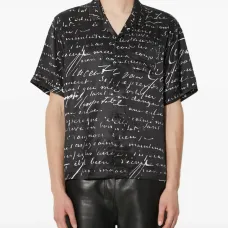 Рубашка с короткими рукавами и принтом