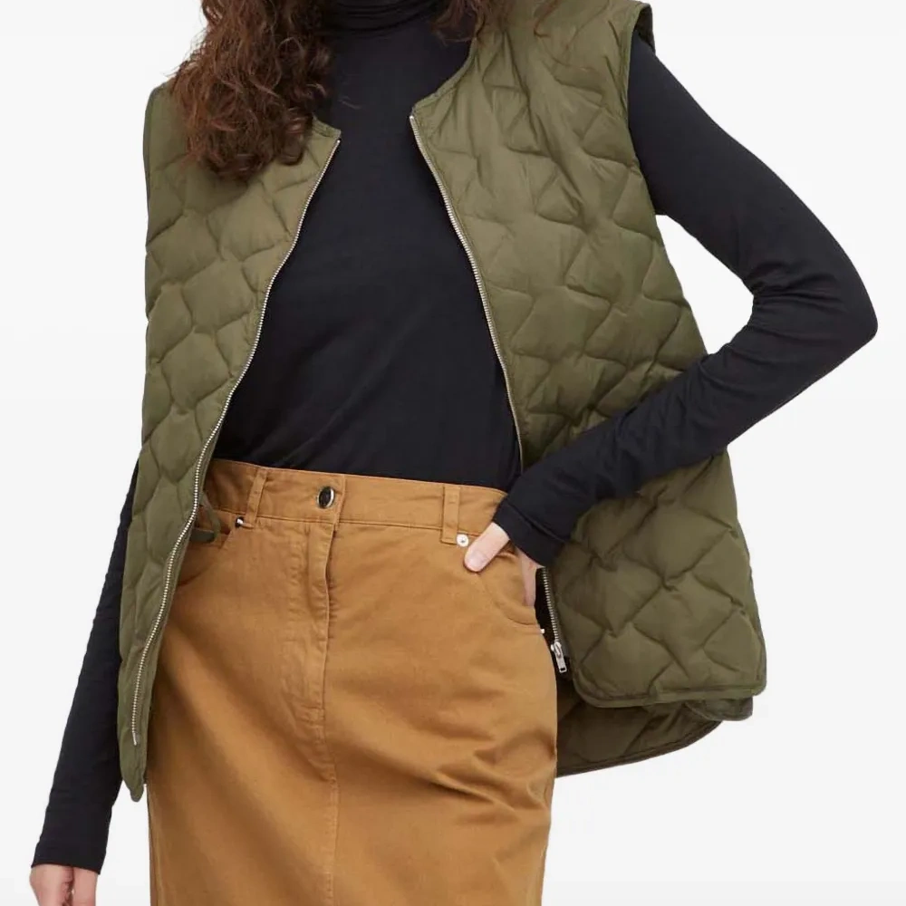 Стёганый жилет на молнии