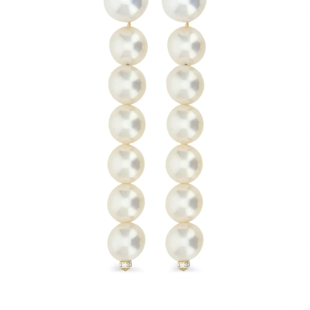 Серьги-подвески с жемчугом