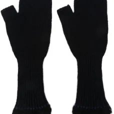 Перчатки-митенки с мехом