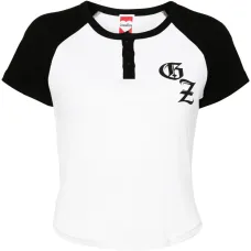 Футболка в рубчик с логотипом