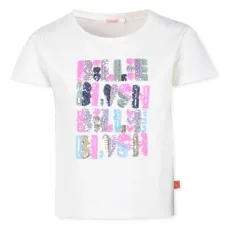 Футболка с пайетками и логотипом