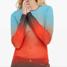 Топ с длинными рукавами