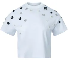 Футболка Crystal Flower с кристаллами Swarovski