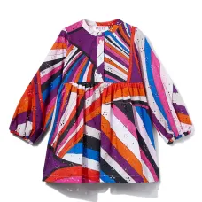 Платье с абстрактным принтом