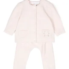 Комплект из кардигана и легинсов с кружевом