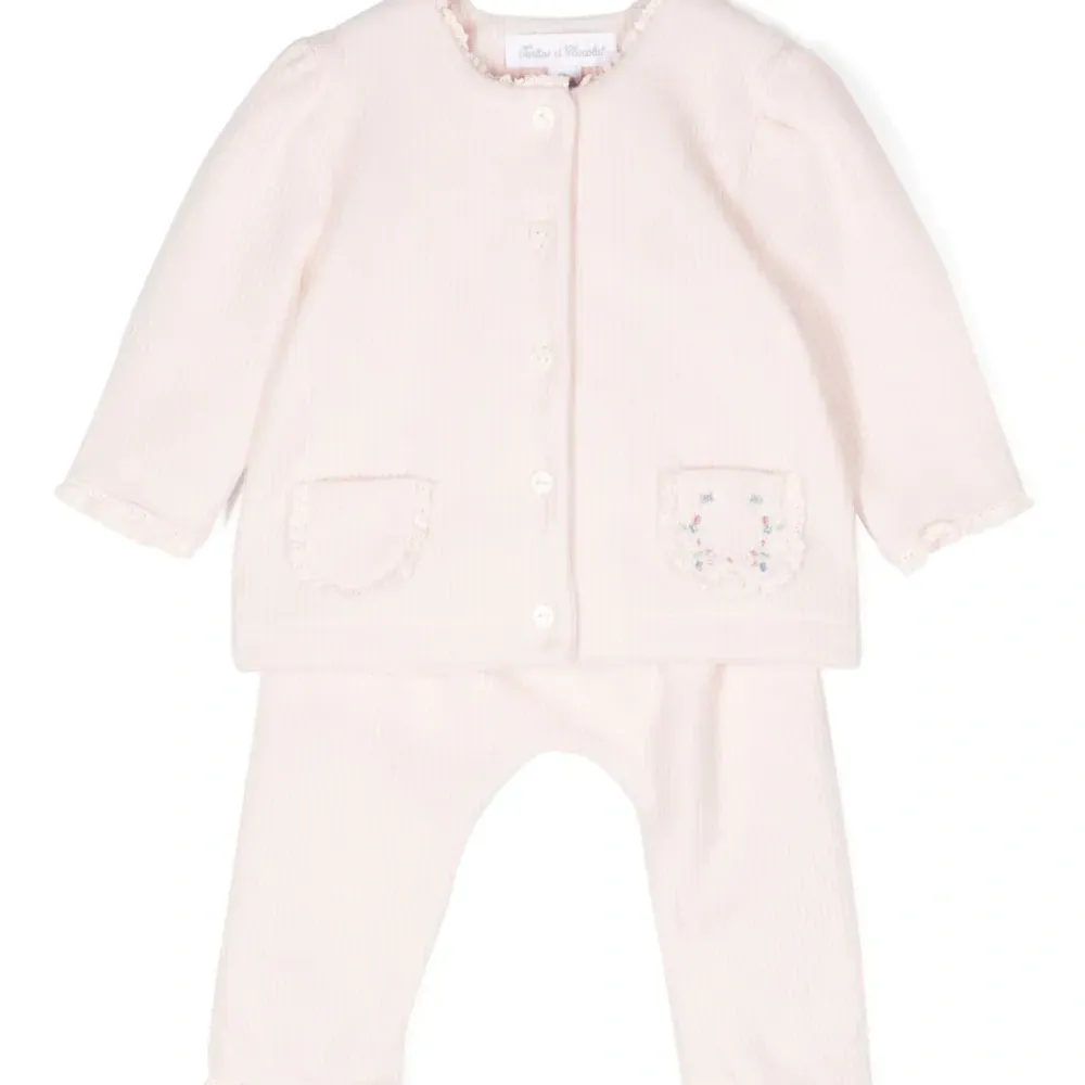 Комплект из кардигана и легинсов с кружевом Комплект из кардигана и легинсов с кружевом