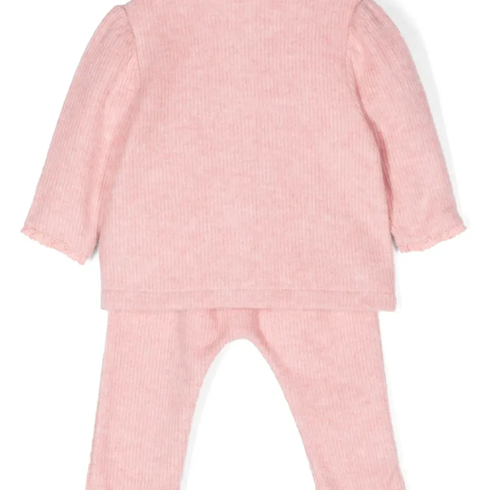 Комплект из кардигана и легинсов с кружевом