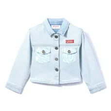 Джинсовая куртка с вышитым логотипом Джинсовая куртка с вышитым логотипом