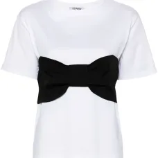 Футболка с объемным бантом