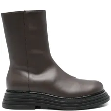 Кожаные ботинки