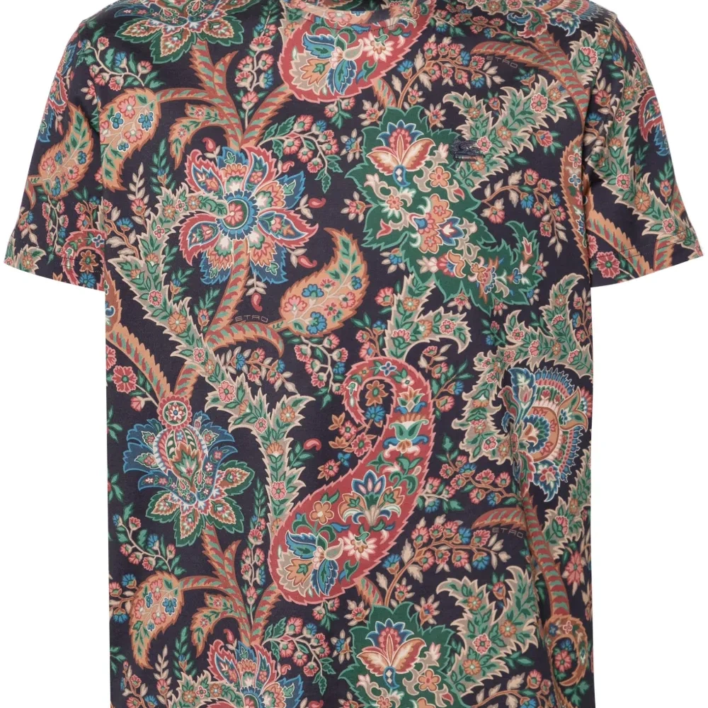 Футболка с принтом пейсли