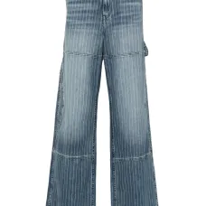 Джинсы в тонкую полоску