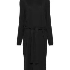 Платье миди с эффектом тромплей