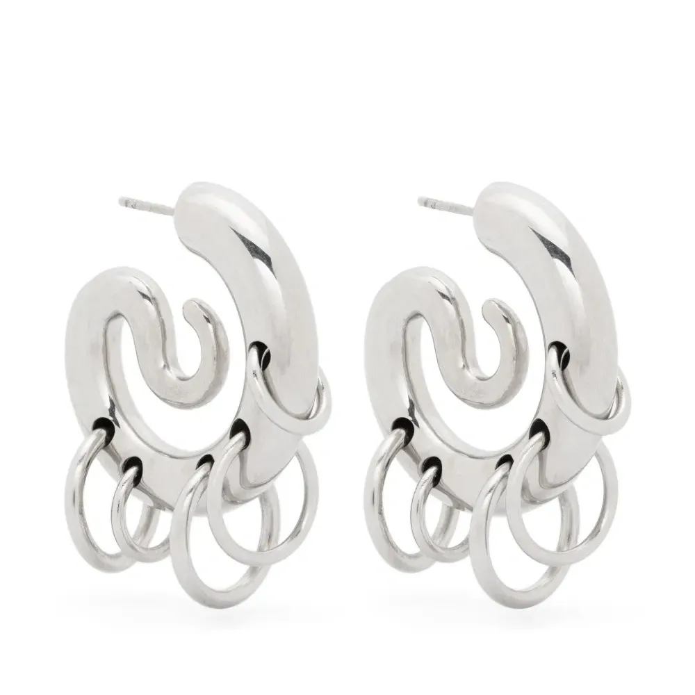 Серьги-кольца Pierced Serpent