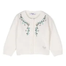Кардиган с цветочной вышивкой