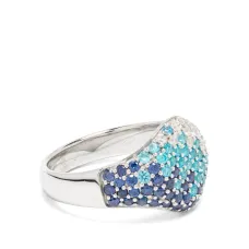 Кольцо с цирконами