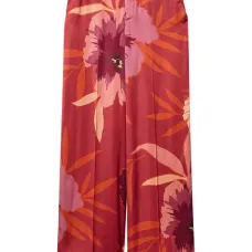 Широкие брюки с цветочным принтом Широкие брюки с цветочным принтом