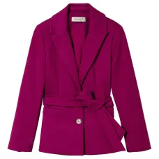 Однобортное пальто с поясом Однобортное пальто с поясом