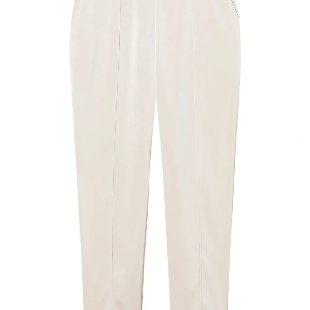 Атласные брюки прямого кроя