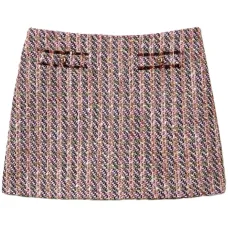 Юбка мини с люрексом