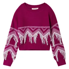 Джемпер с бахромой