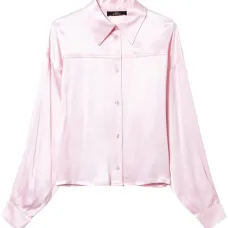 Атласная рубашка