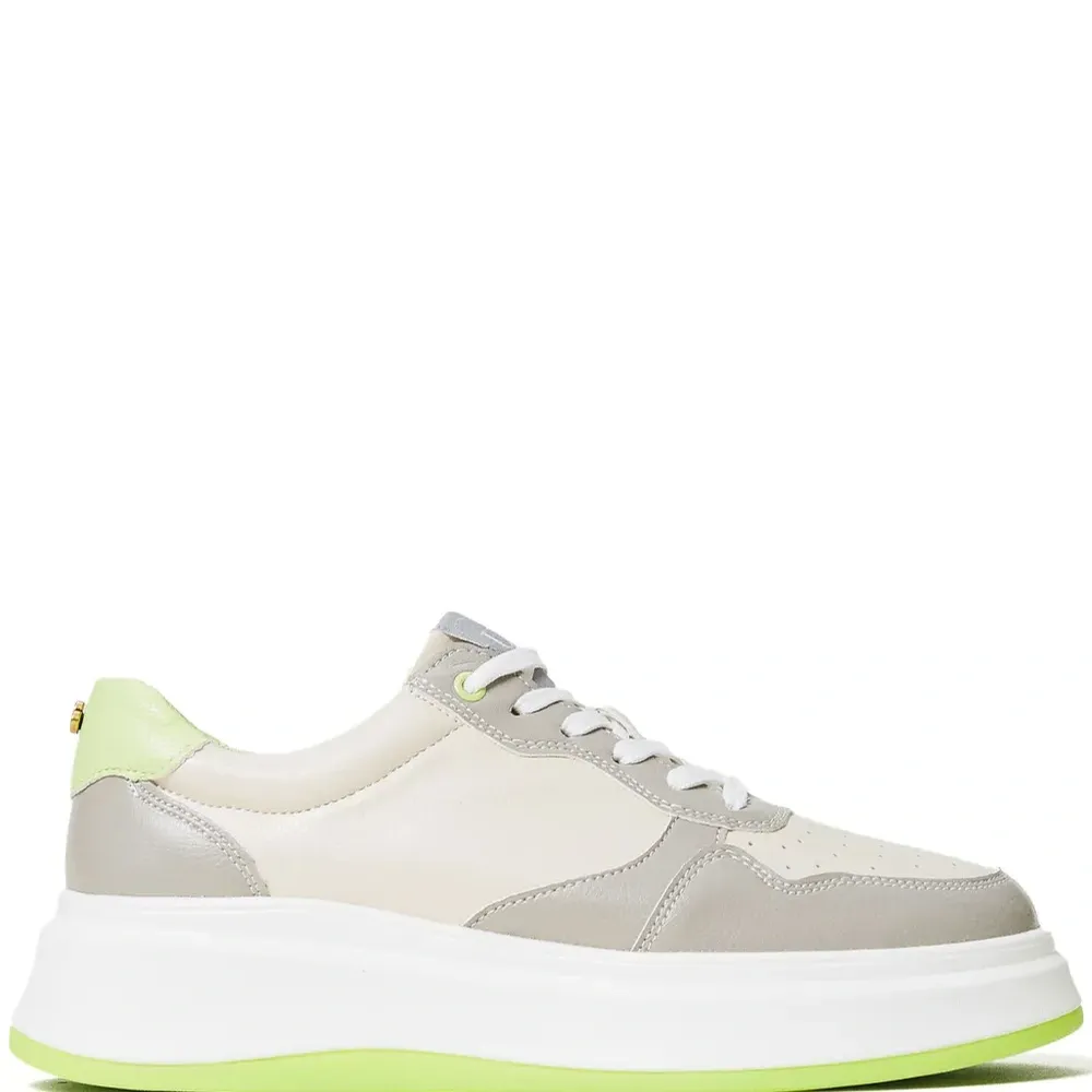 Кроссовки из искусственной кожи в стиле колор-блок